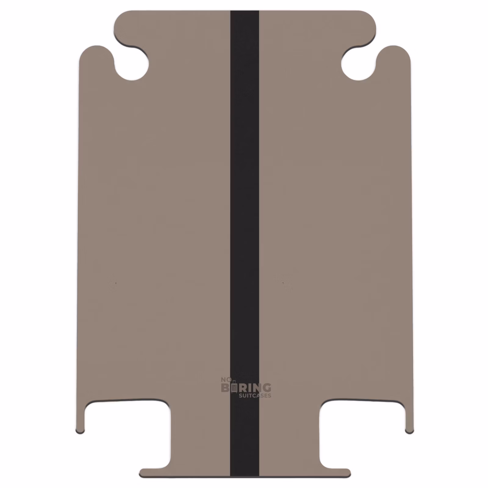 CaseSwap™ - Minimal - Taupe mit schwarzem Streifen — 1