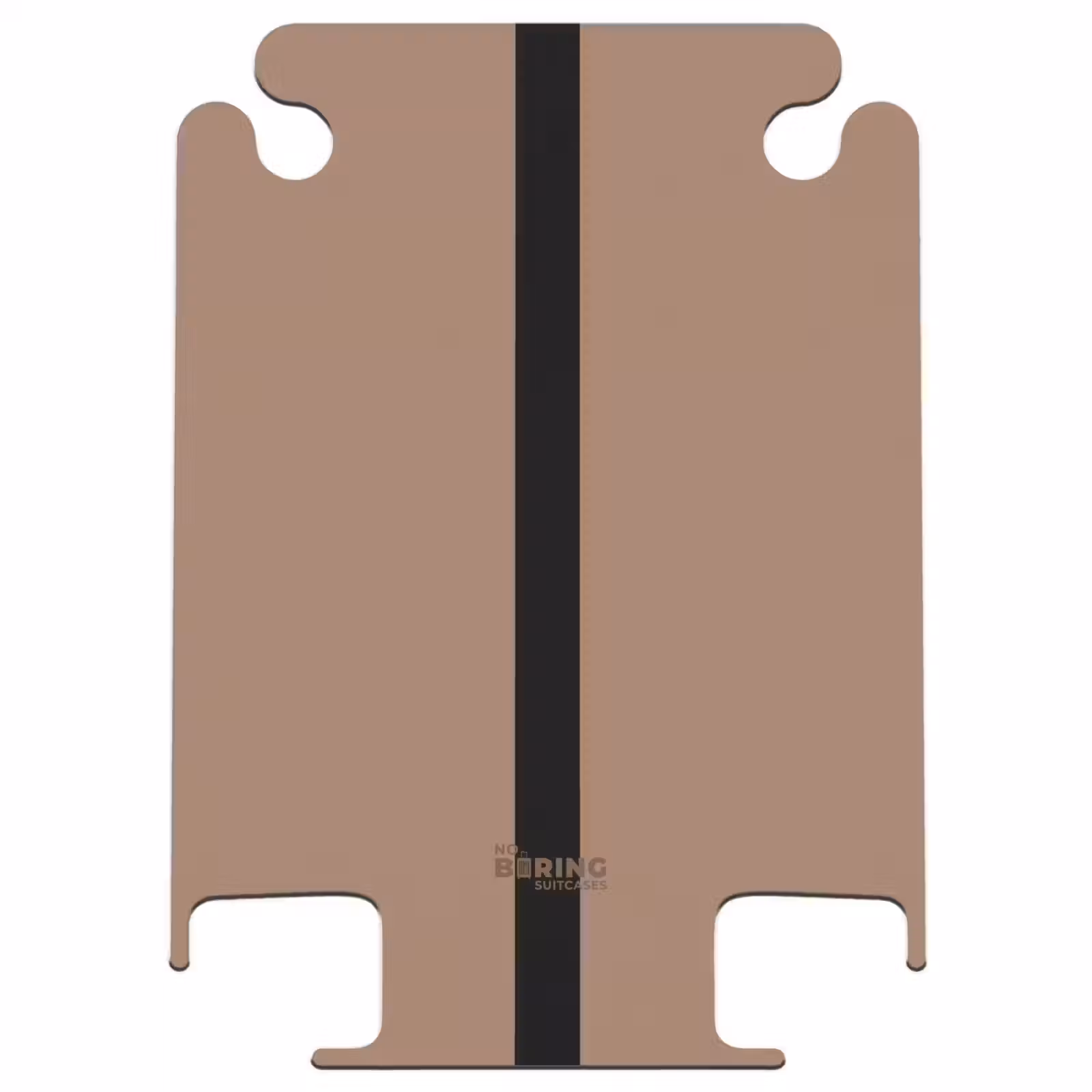 CaseSwap™ - Minimal - Warmes Braun mit schwarzem Streifen — 1