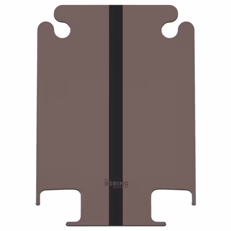 CaseSwap™ - Minimal - Dunkelbraun mit schwarzem Streifen — 1