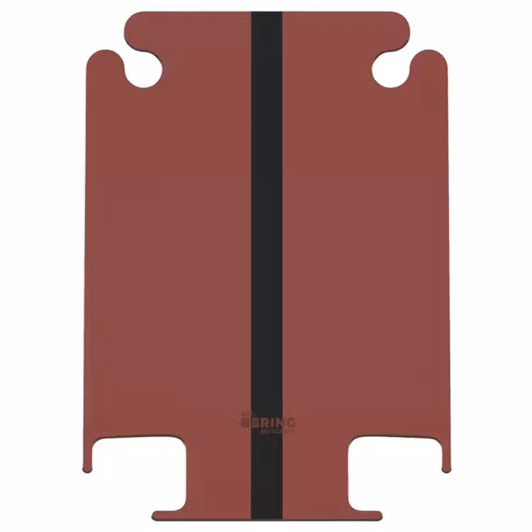 CaseSwap™ - Minimal - Dunkelrot mit schwarzem Streifen — 1