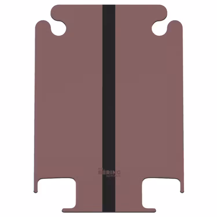 CaseSwap™ - Minimal - Kastanienbraun mit schwarzem Streifen — 1