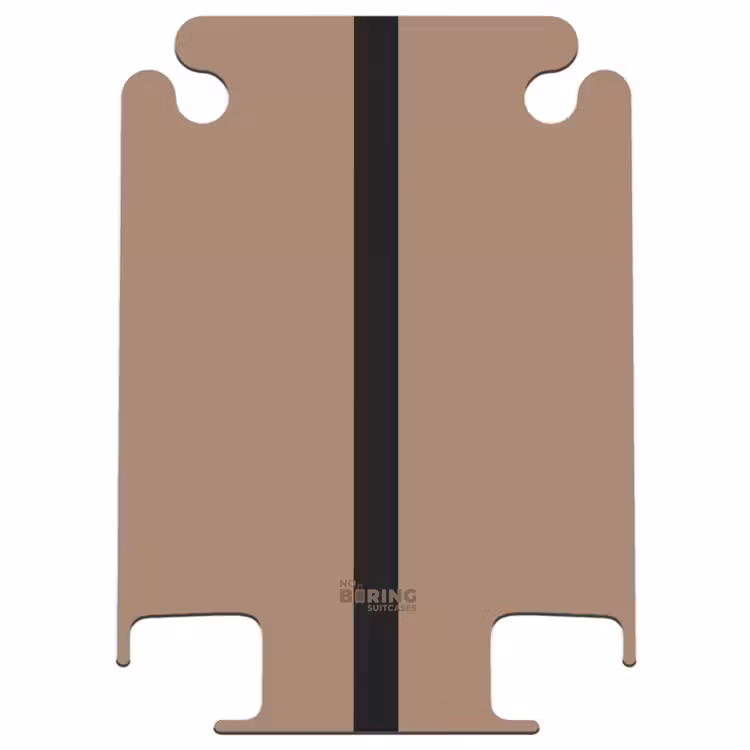 CaseSwap™ - Minimal - Warmes Braun mit schwarzem Streifen — 1