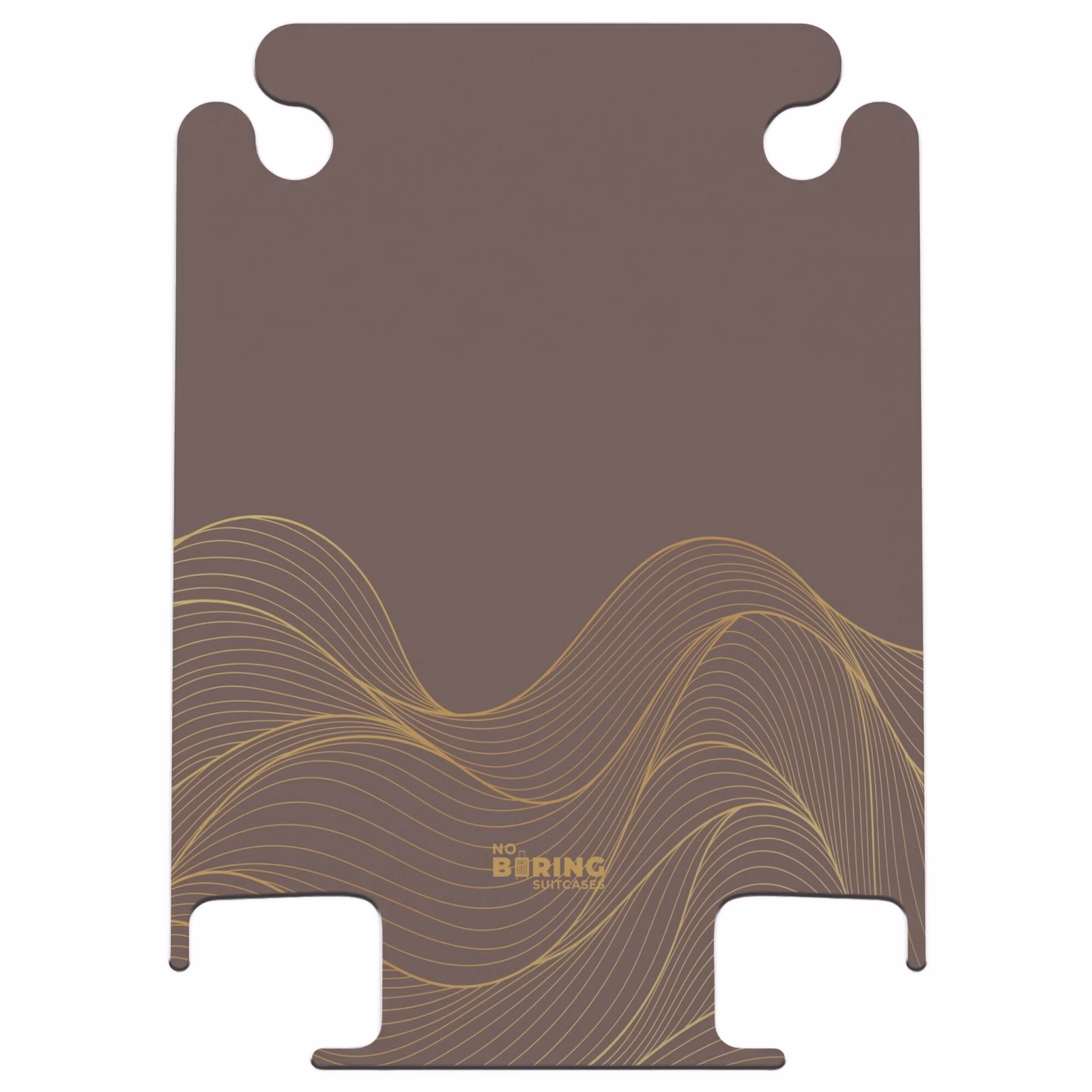 CaseSwap™ - Minimal - Dunkelbraun mit goldenen Wellen — 1