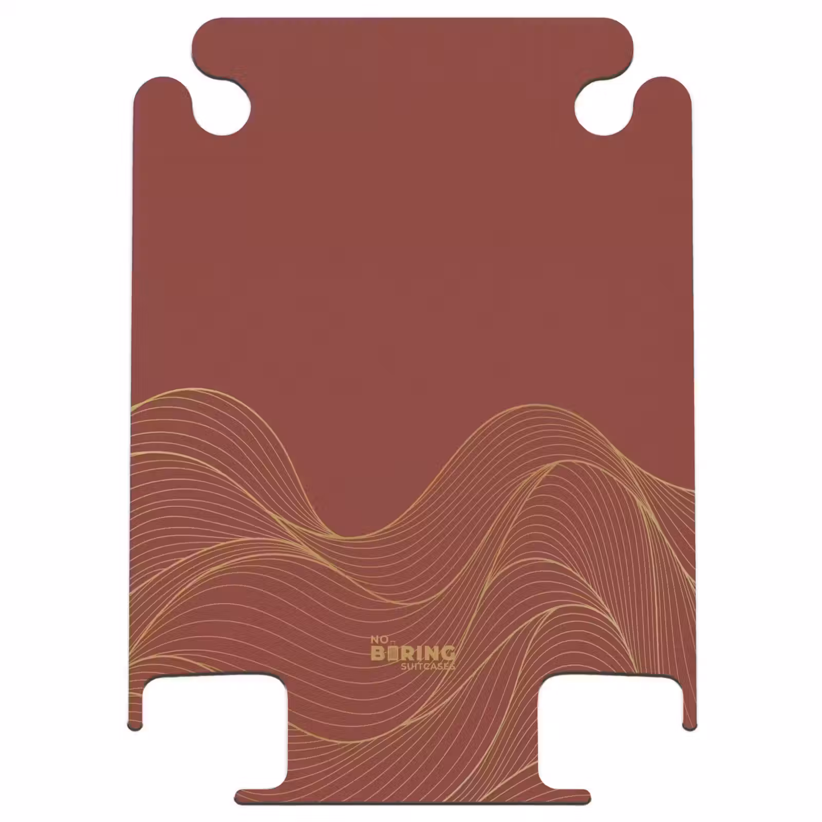 CaseSwap™ - Minimal - Dunkelrot mit goldenen Wellen — 1