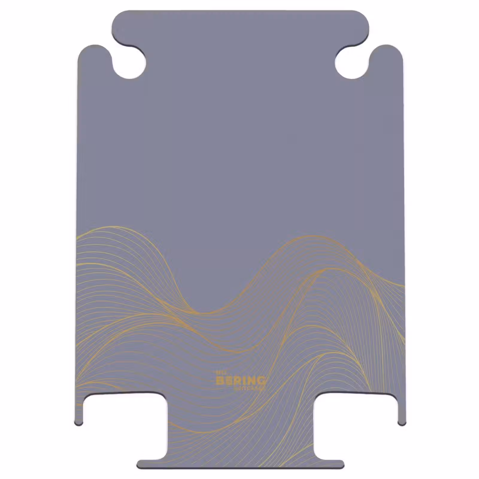 CaseSwap™ - Minimal - Graublau mit goldenen Wellen — 1