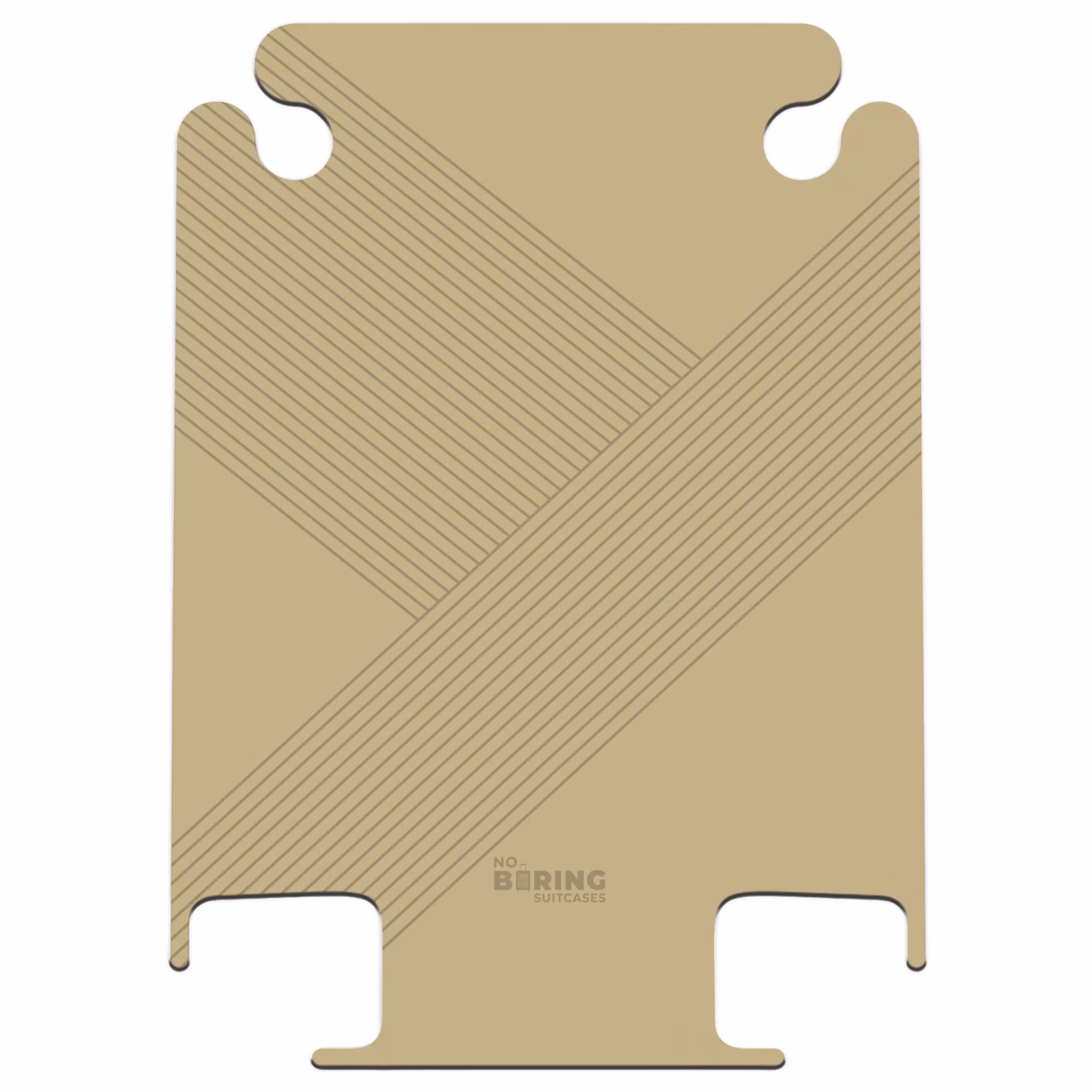CaseSwap™ - Minimal - Sich kreuzende Linien auf Goldbeige — 1
