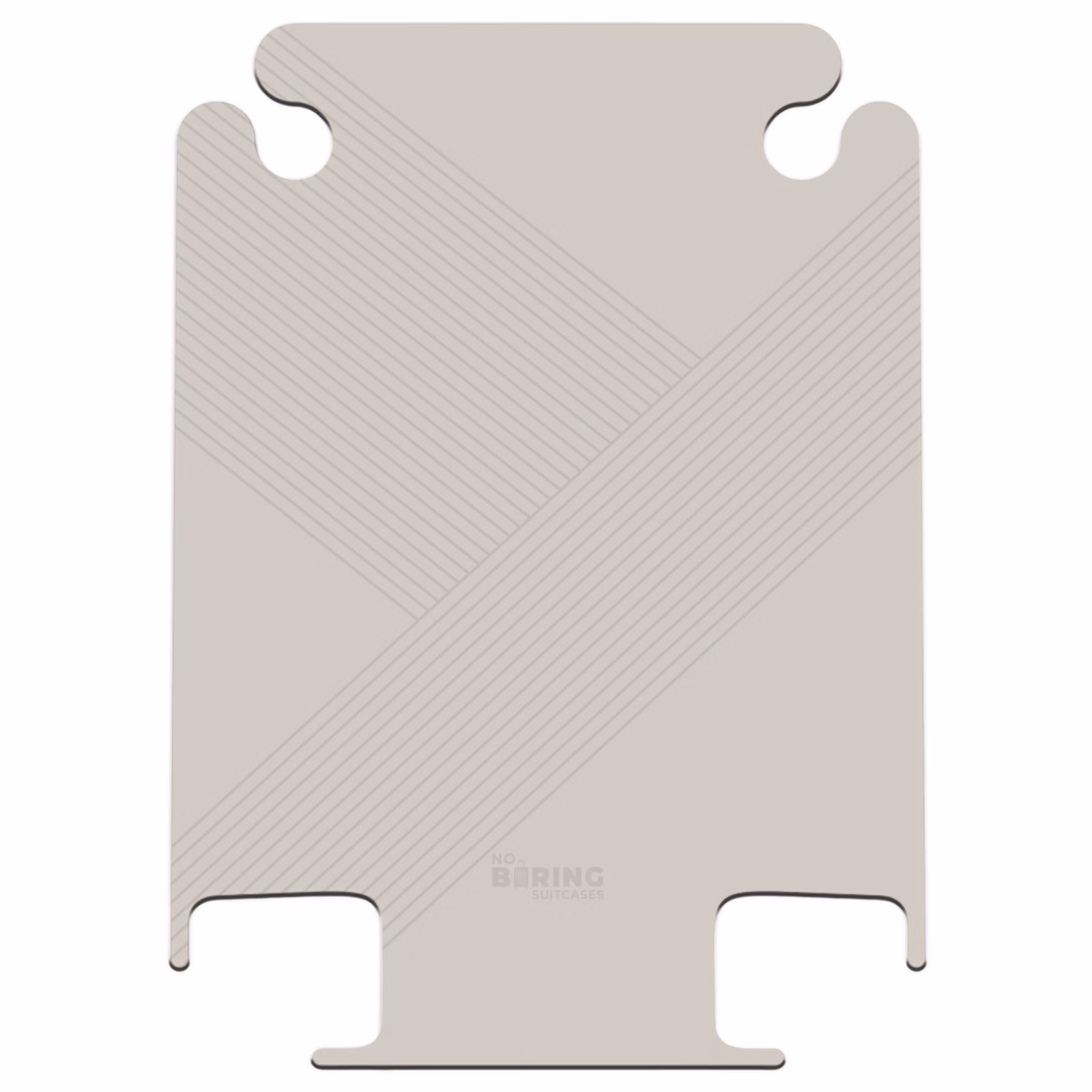 CaseSwap™ - Minimal - Sich kreuzende Linien auf hellem Taupe — 1