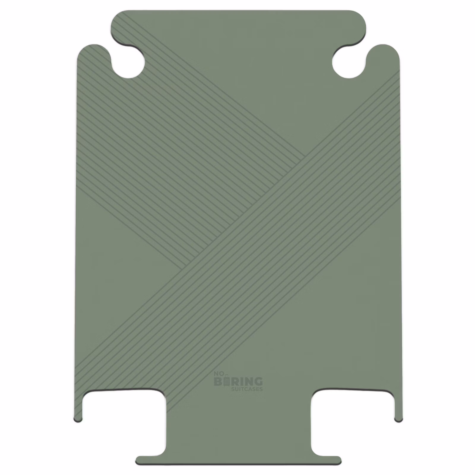 CaseSwap™ - Minimal - Sich kreuzende Linien auf Olivgrün — 1