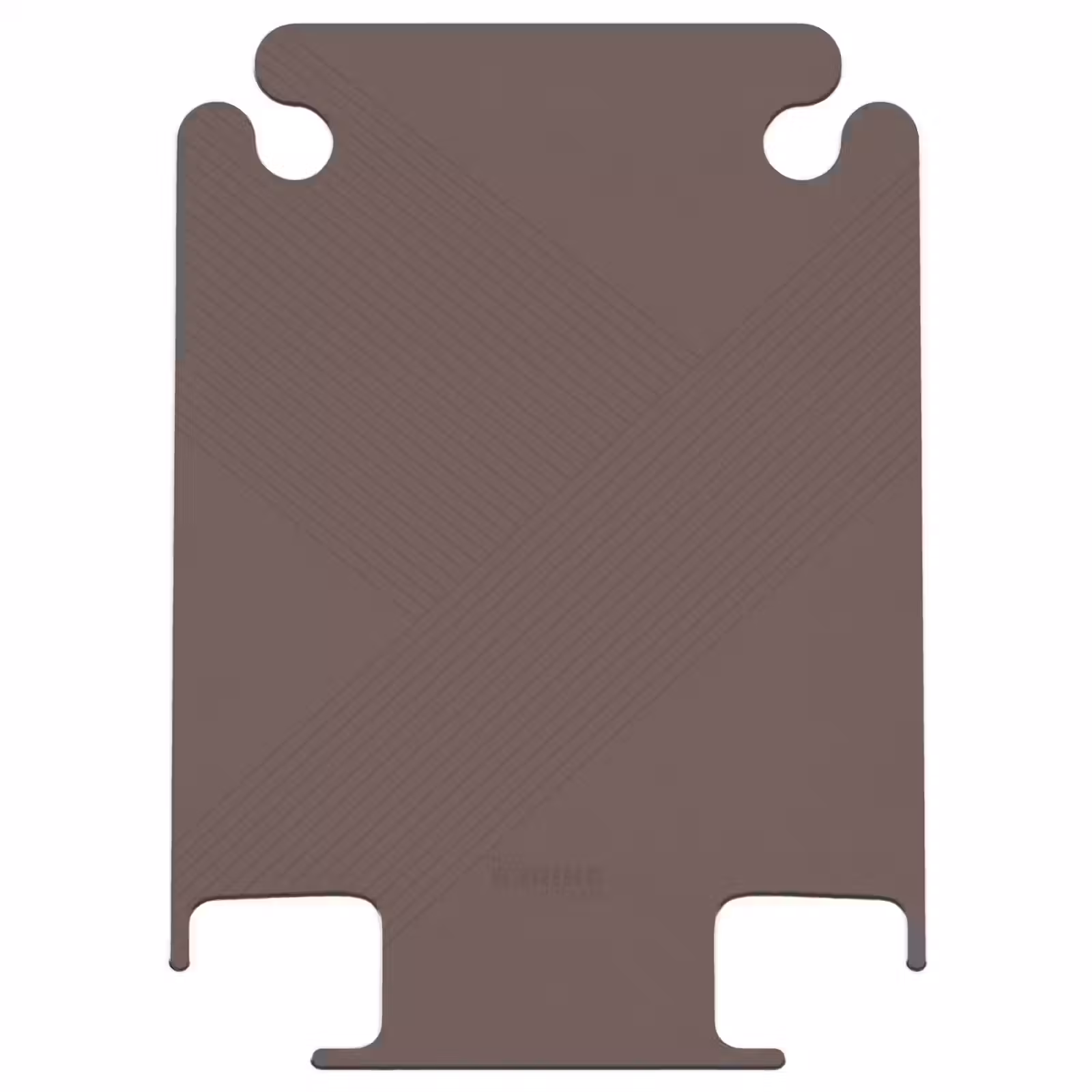 CaseSwap - Minimal - Sich kreuzende Linien auf schokoladenbraun — 1