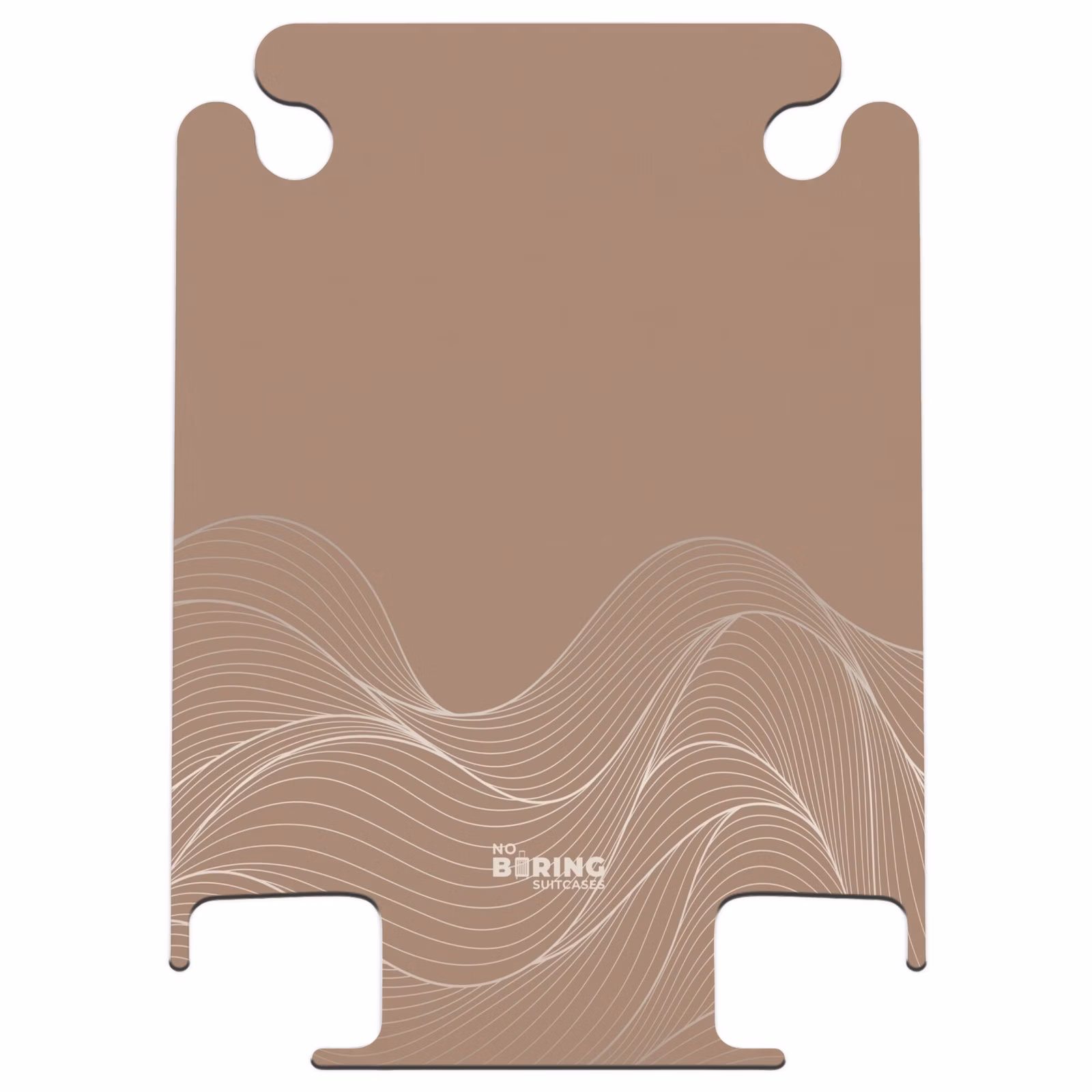 CaseSwap™ - Minimal - Warmes Braun mit Wellen — 1