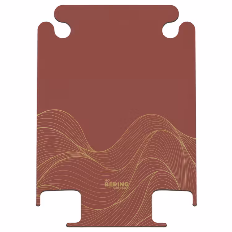 CaseSwap™ - Minimal - Dunkelrot mit goldenen Wellen — 1