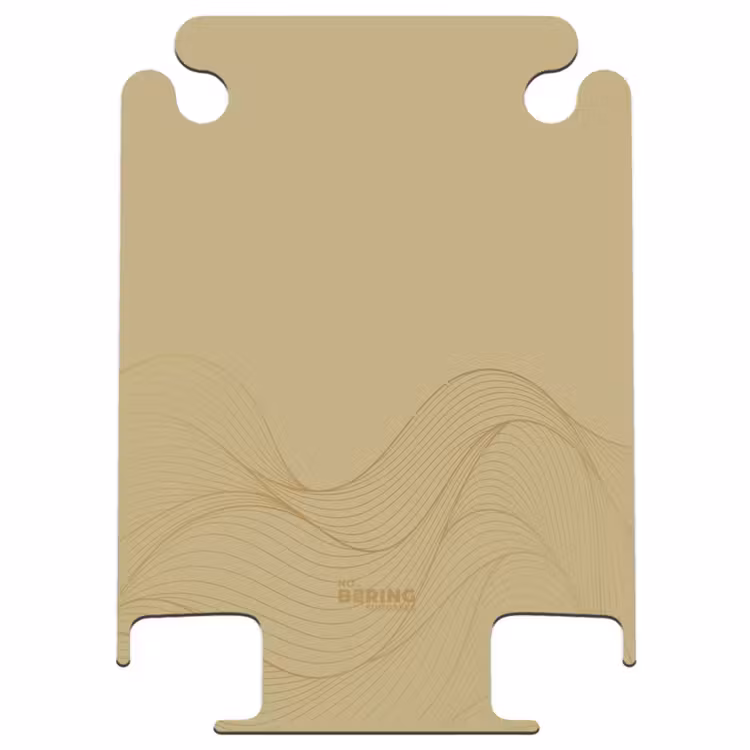 CaseSwap™ - Minimal - Goldbraun mit goldenen Wellen — 1