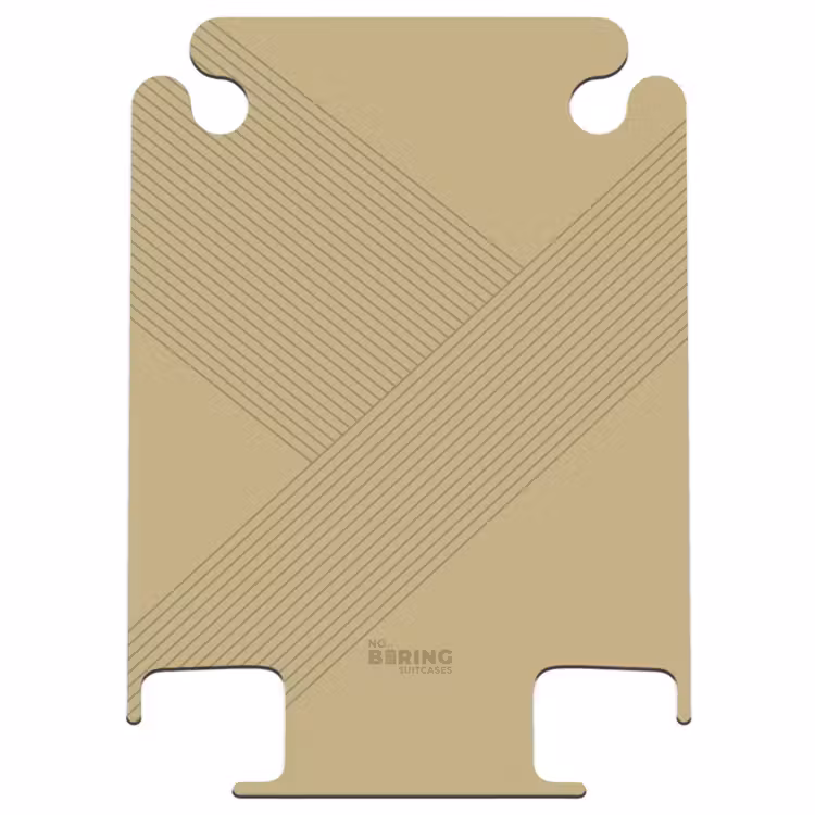 CaseSwap™ - Minimal - Sich kreuzende Linien auf Goldbeige — 1