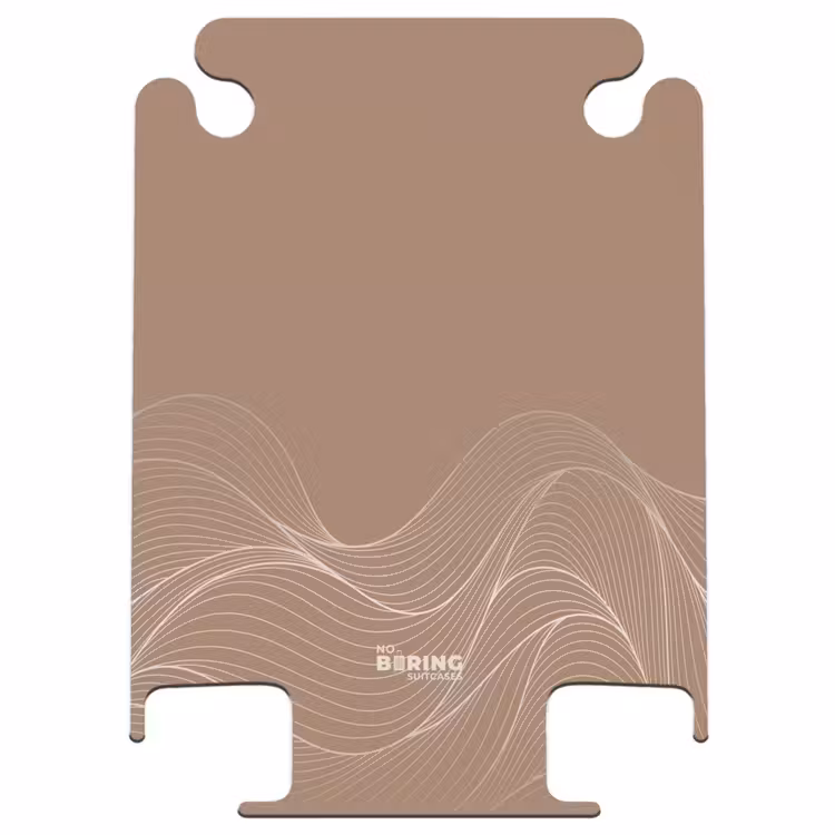 CaseSwap™ - Minimal - Warmes Braun mit Wellen — 1