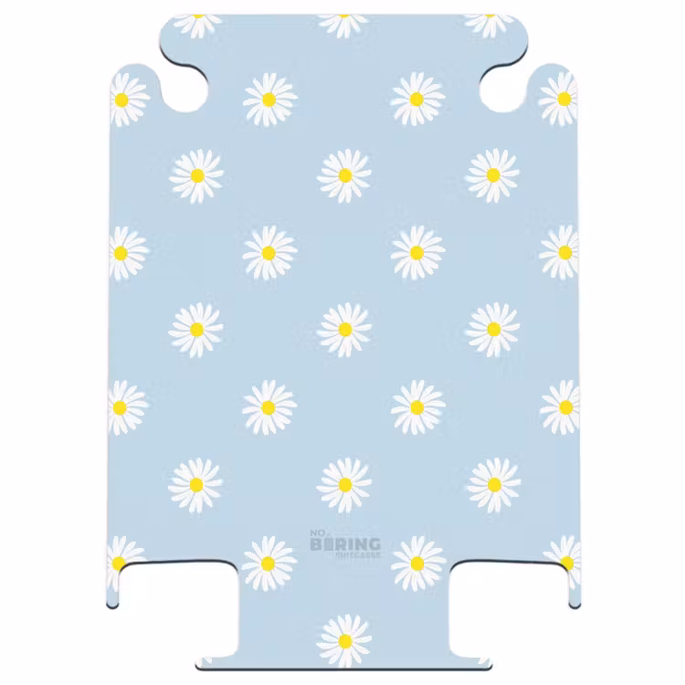 CaseSwap™ - Pastell - Margeriten auf hellhimmelblauem Hintergrund — 1