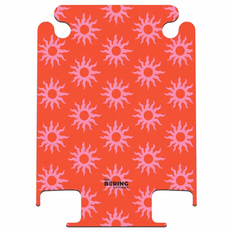 CaseSwap - Muster - Sunburst-Muster auf leuchtend rotem Hintergrund — 1