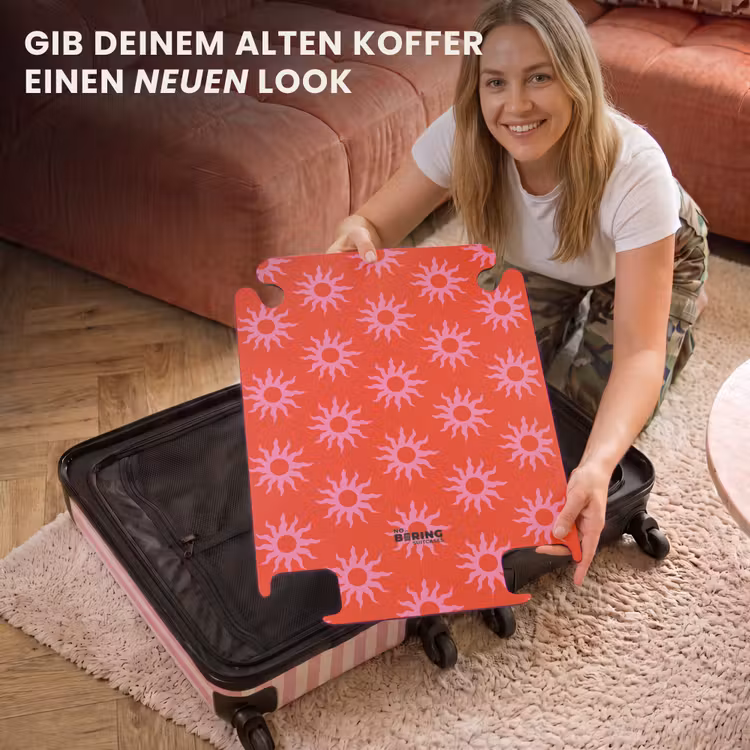CaseSwap - Muster - Sunburst-Muster auf leuchtend rotem Hintergrund — 3