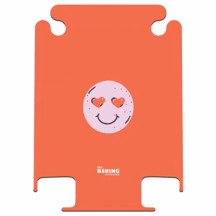 CaseSwap™ - Muster - Glückliches Emoji auf rotem Hintergrund — 1