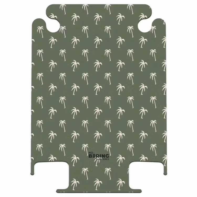 CaseSwap™ - Muster - Kleine Palmen auf dunklem Olivgrün — 1