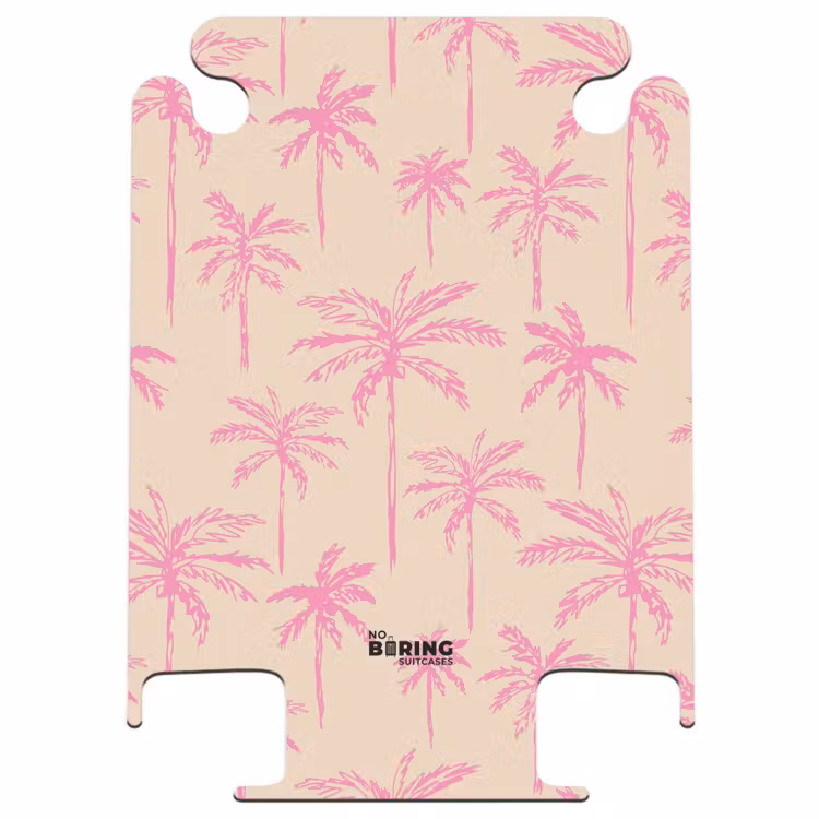 CaseSwap™ - Muster - Rosa Palmenmuster auf beigem Hintergrund — 1