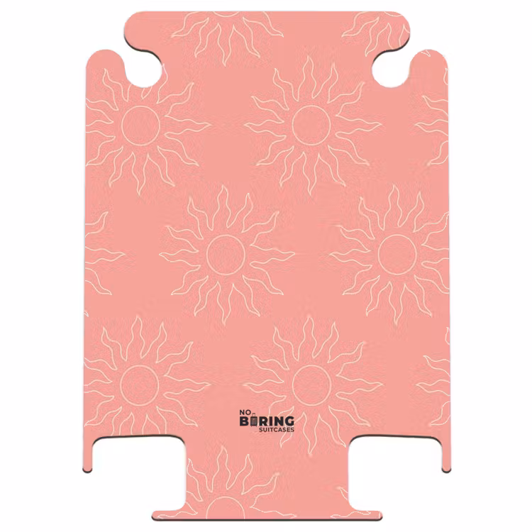 CaseSwap™ - Muster - Sunburst-Muster auf korallenrosa Hintergrund — 1
