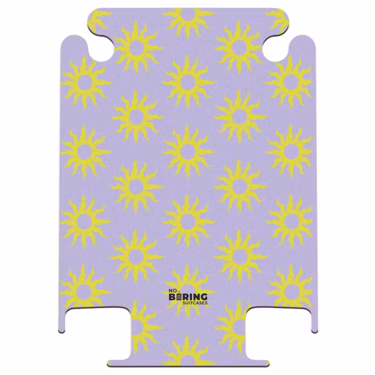 CaseSwap™ - Muster - Sunburst-Muster auf lavendelfarbenem Hintergrund — 1