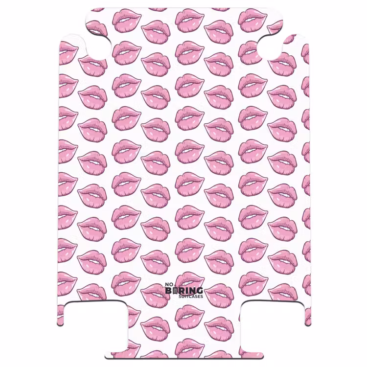 CaseSwap™ - Patterns - Rosa Lippenmuster auf weißem Hintergrund — 1