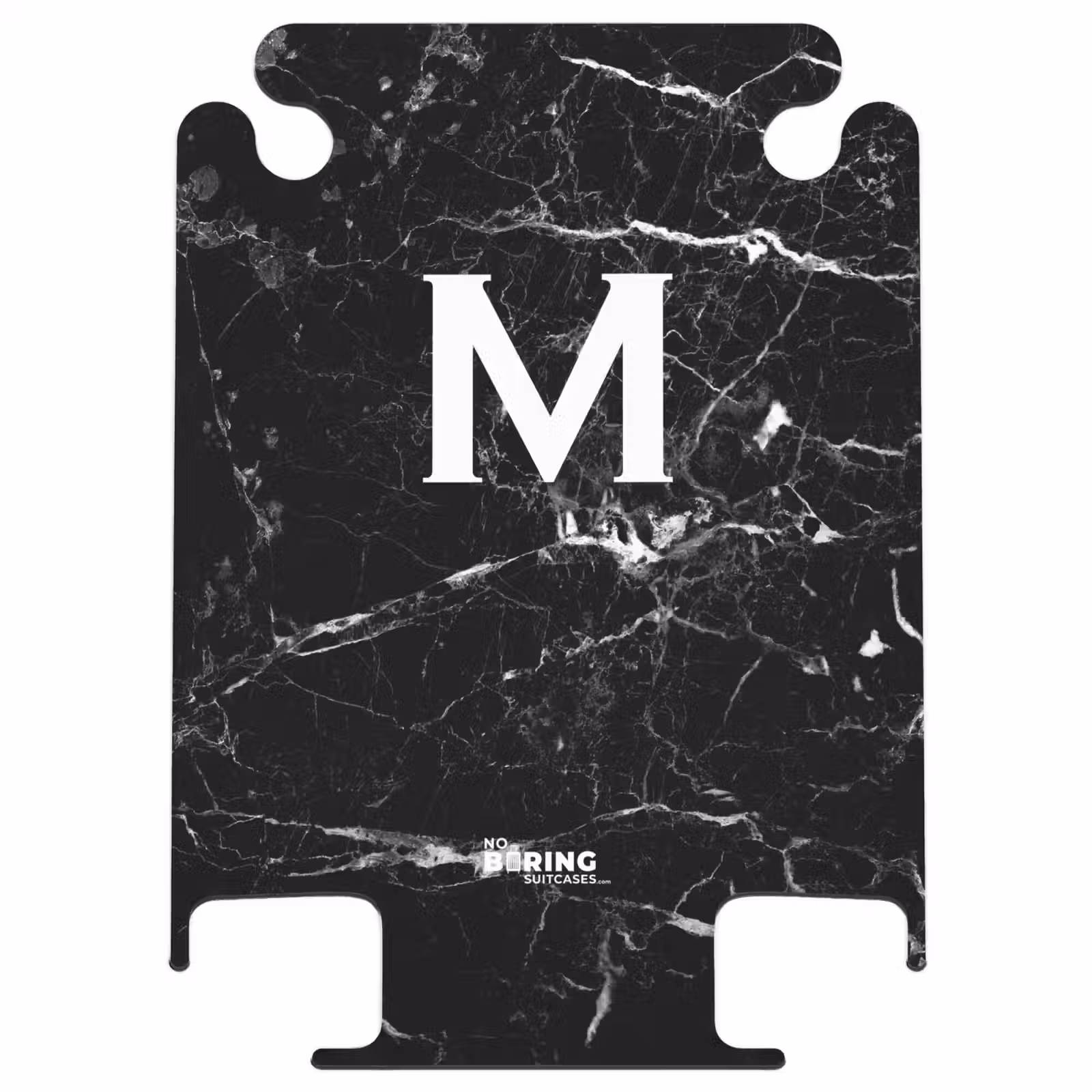 CaseSwap - Buchstabe M - Marmordruck - Schwarz - Luxus — 1