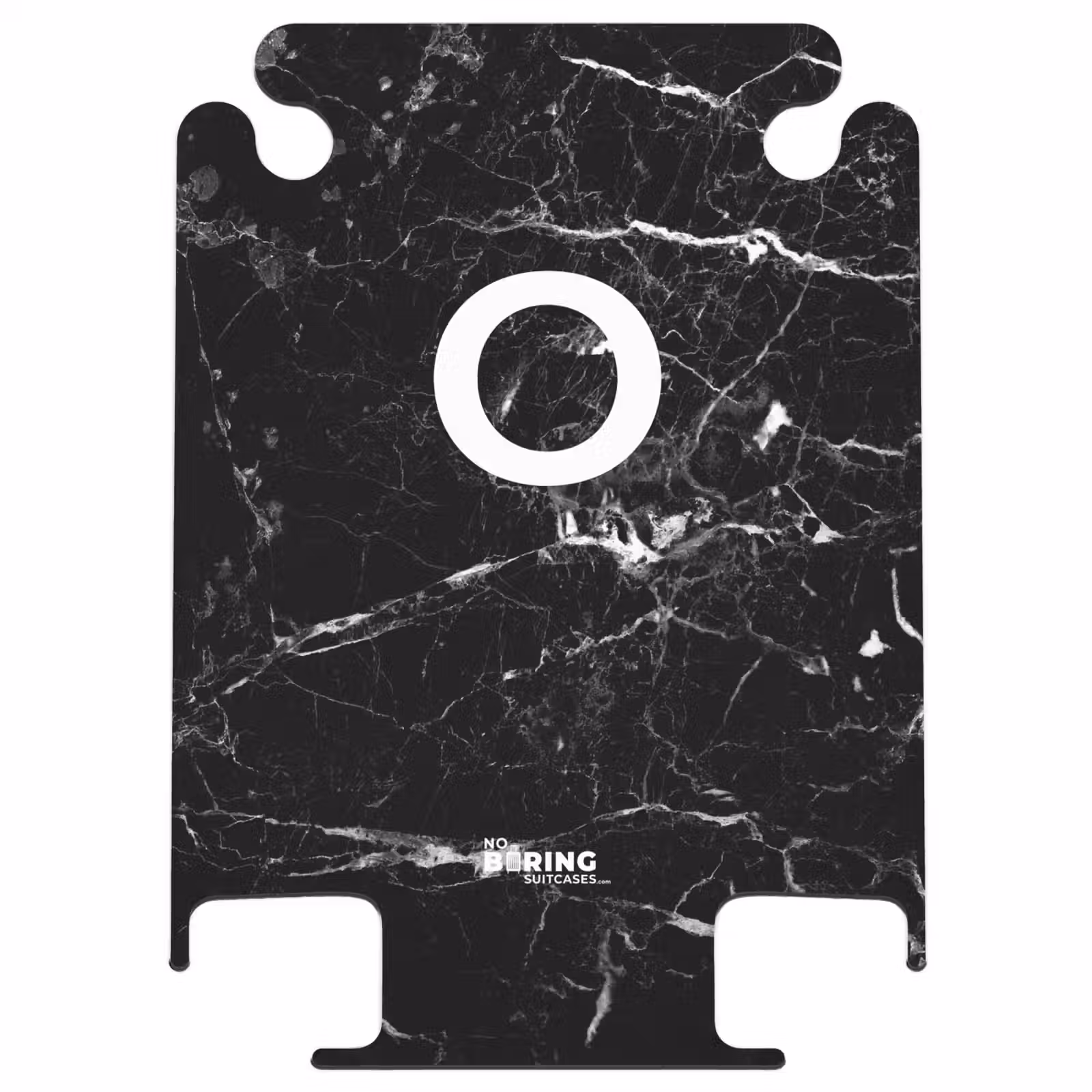 CaseSwap™ - Marmor - Buchstabe O - Schwarz - Luxus — 1