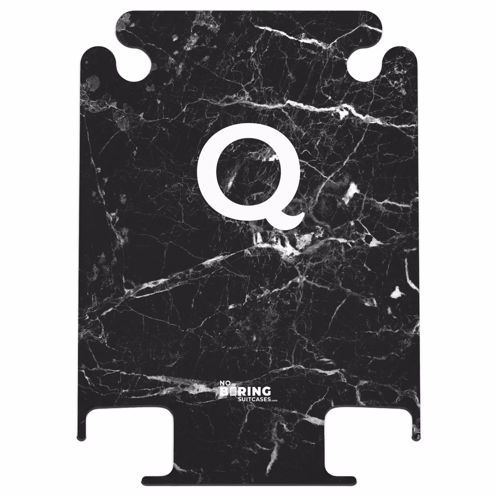 CaseSwap - Marmordruck - Schwarz - Buchstabe Q — 1