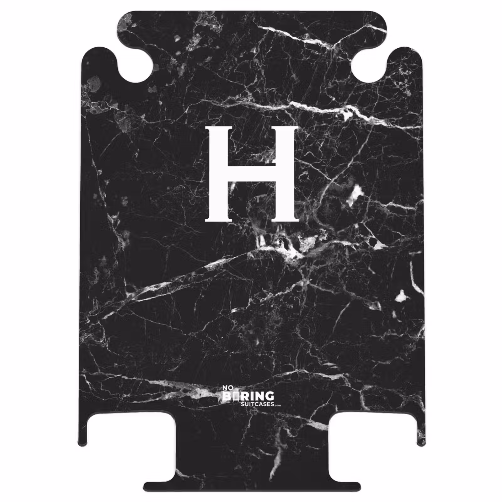CaseSwap™ - Marmoroptik - Buchstabe H - Schwarz — 1