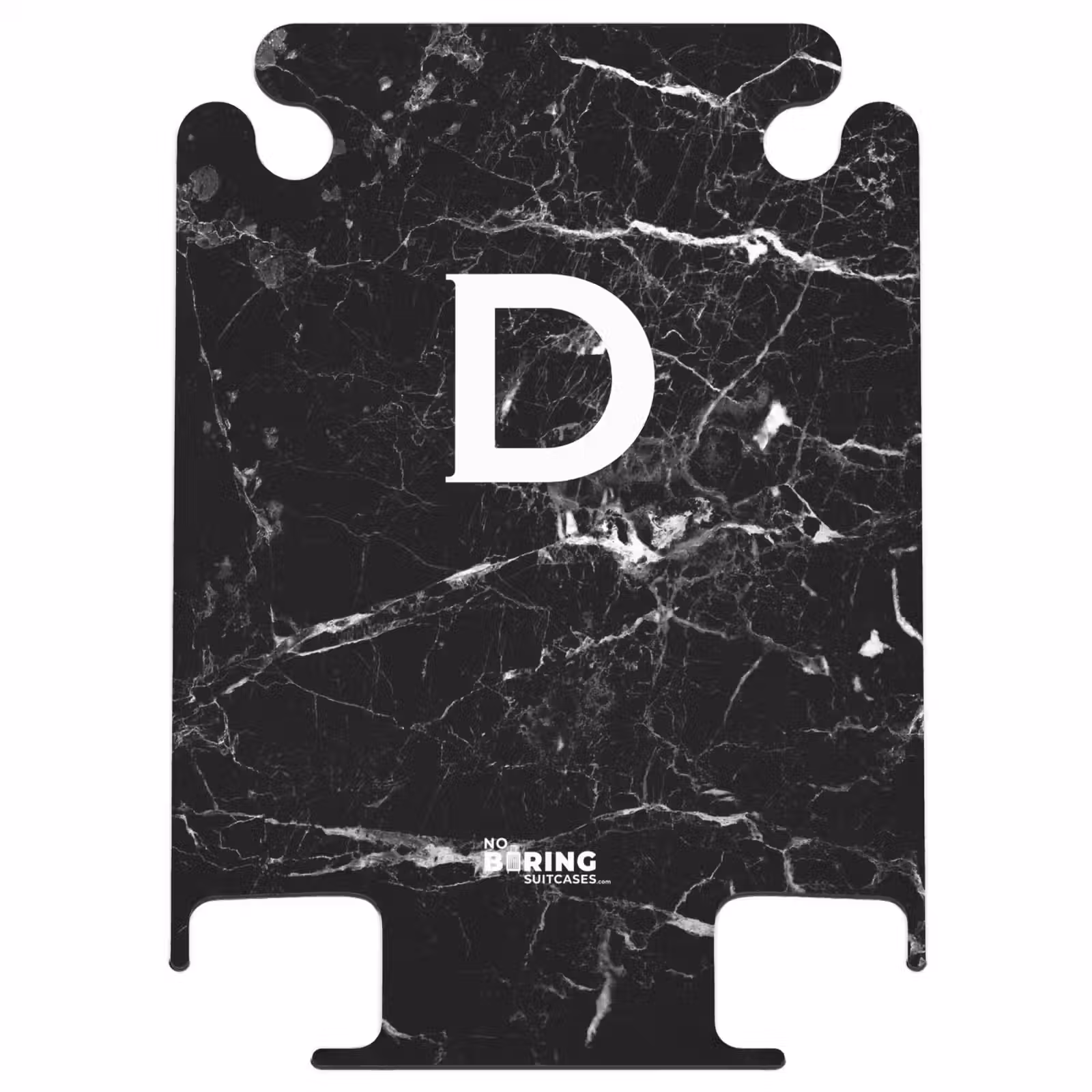 CaseSwap™ - Marmoroptik - Schwarz - Buchstabe D - Marmor — 1