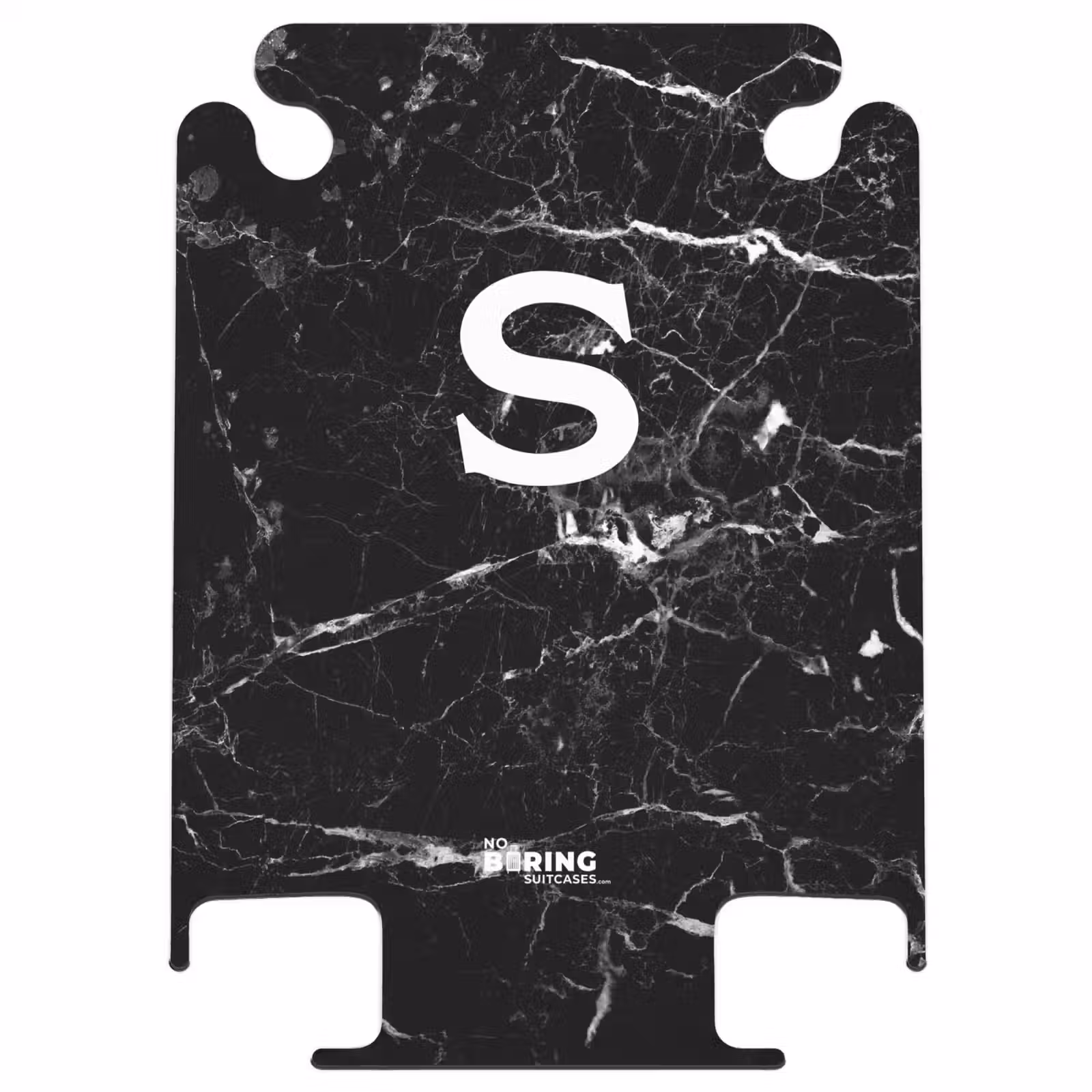 CaseSwap™ - Marmoroptik - Schwarz - Buchstabe S — 1