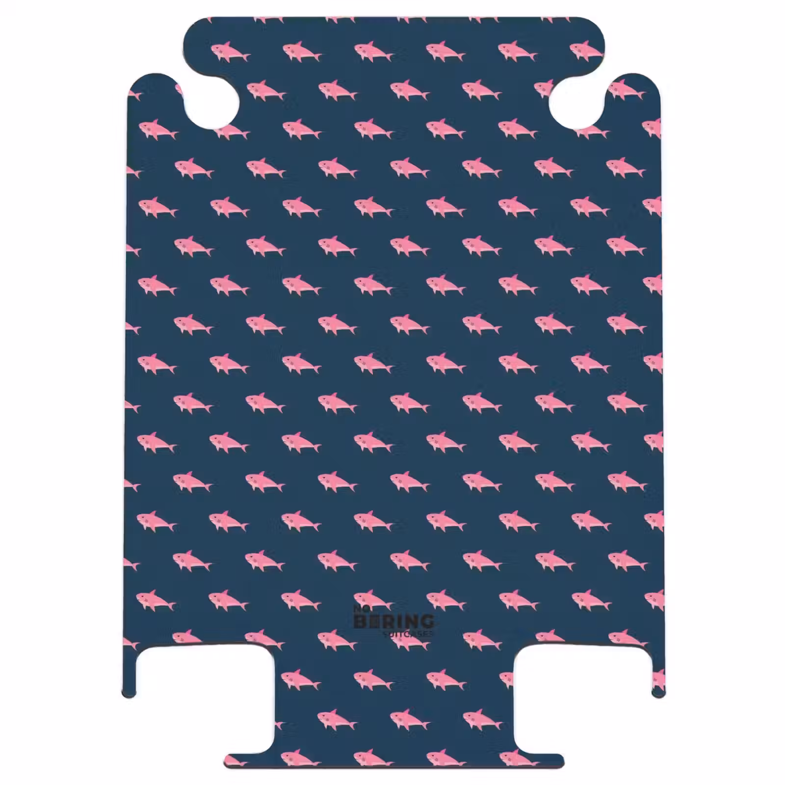 CaseSwap™ - Muster - Rosa Haie auf dunkelblauem Hintergrund — 1