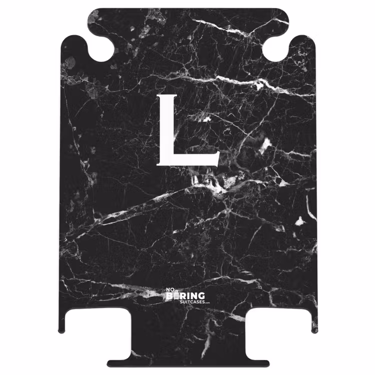 CaseSwap™ - Buchstabe L - Marmor - Schwarz — 1