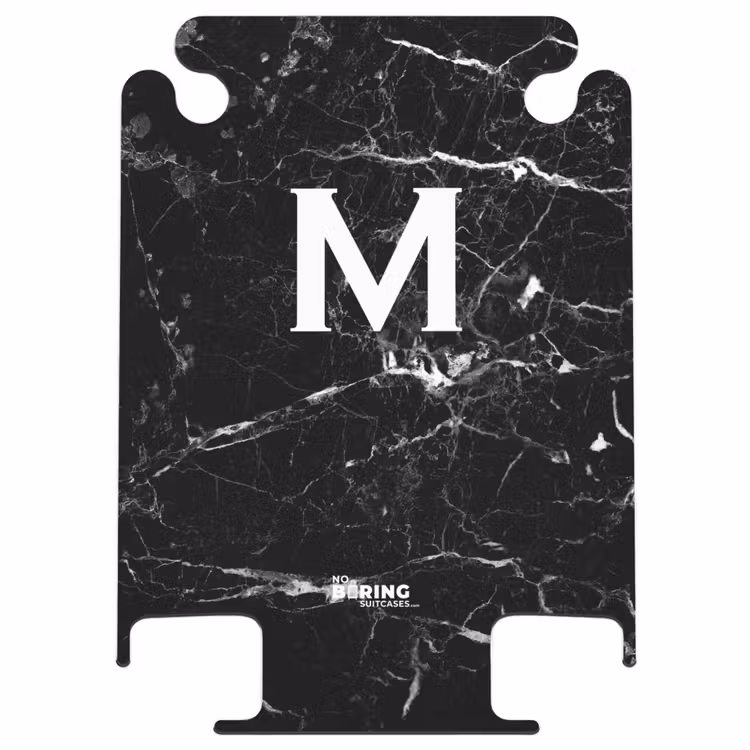 CaseSwap - Buchstabe M - Marmordruck - Schwarz - Luxus — 1