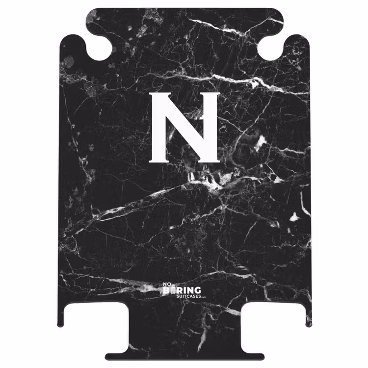 CaseSwap™ - Buchstabe N - Marmor - Schwarz - Marmordruck — 1