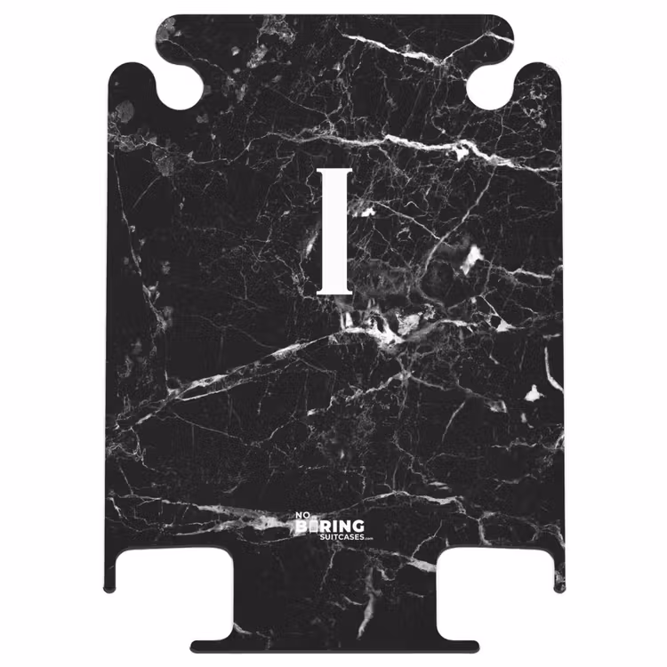 CaseSwap™ - Marmor - Buchstabe I - Marmoroptik - Schwarz — 1