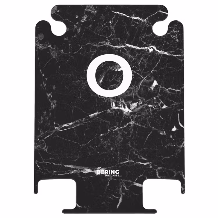 CaseSwap™ - Marmor - Buchstabe O - Schwarz - Luxus — 1