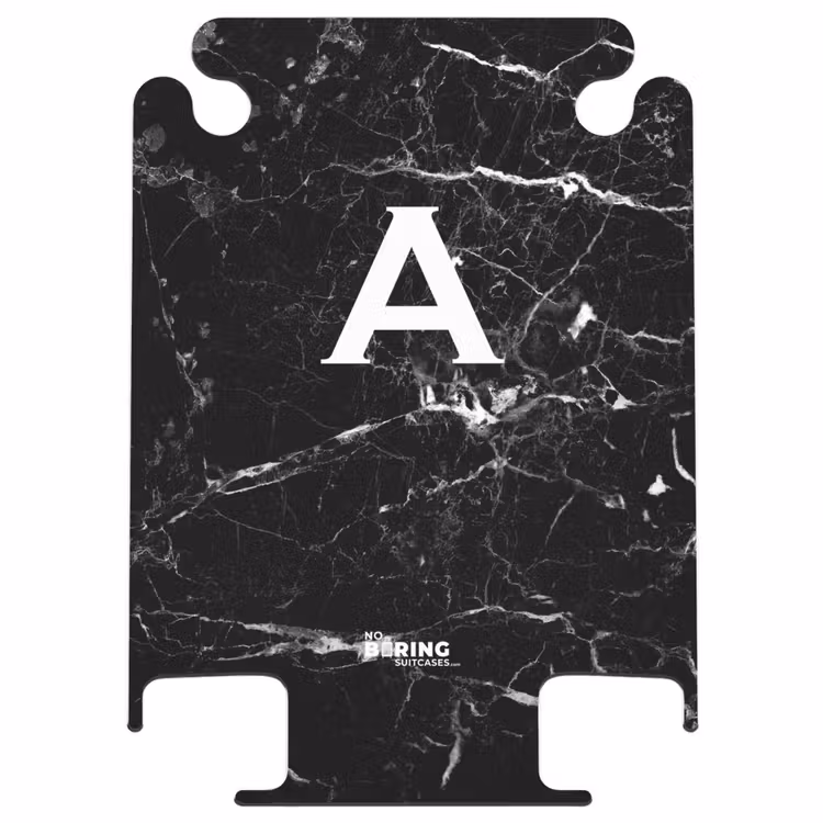 CaseSwap - Marmor - Schwarz - Buchstabe A - Marmoroptik — 1
