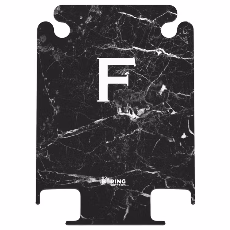 CaseSwap™ - Marmor - Schwarz - Buchstabe F — 1