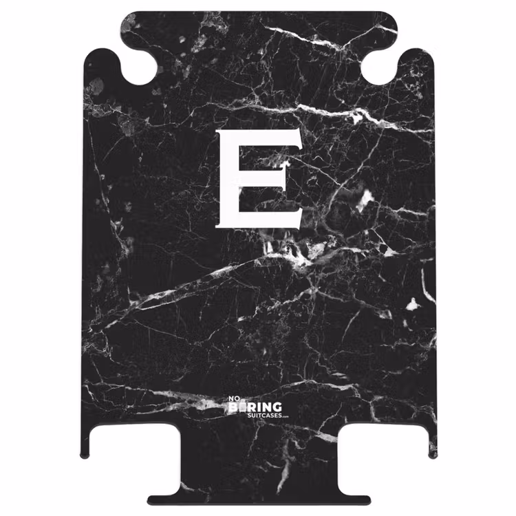 CaseSwap™ - Marmoroptik - Buchstabe E - Schwarz — 1