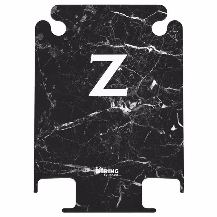 CaseSwap™ - Marmoroptik - Buchstabe Z - Schwarz — 1