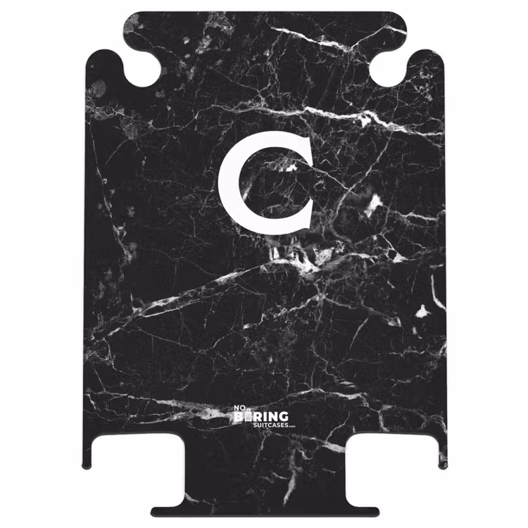 CaseSwap™ - Marmoroptik - Schwarz - Buchstabe C — 1