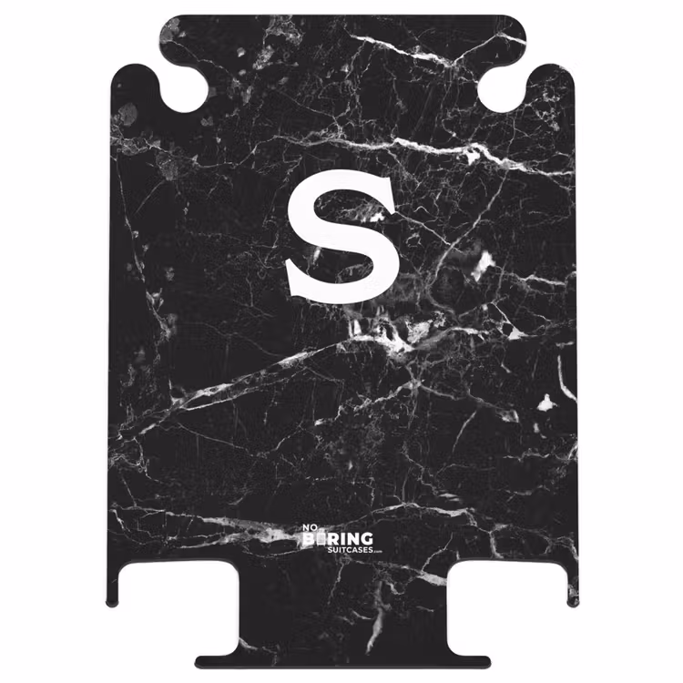 CaseSwap™ - Marmoroptik - Schwarz - Buchstabe S — 1