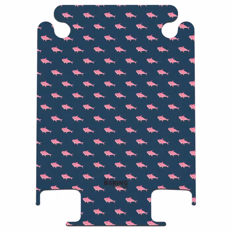 CaseSwap™ - Muster - Rosa Haie auf dunkelblauem Hintergrund — 1