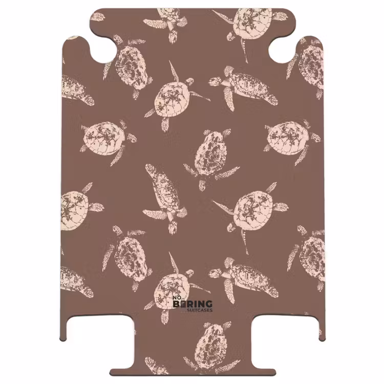 CaseSwap™ - Muster - Schildkröten auf braunem Hintergrund — 1