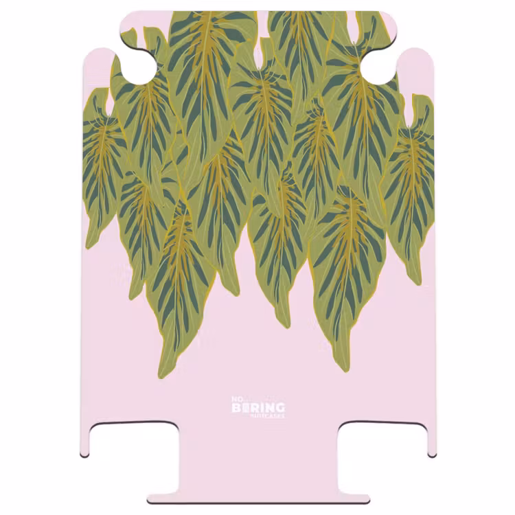 CaseSwap™ - Sommererinnerungen - Tropische Blätter auf rosa Hintergrund — 1