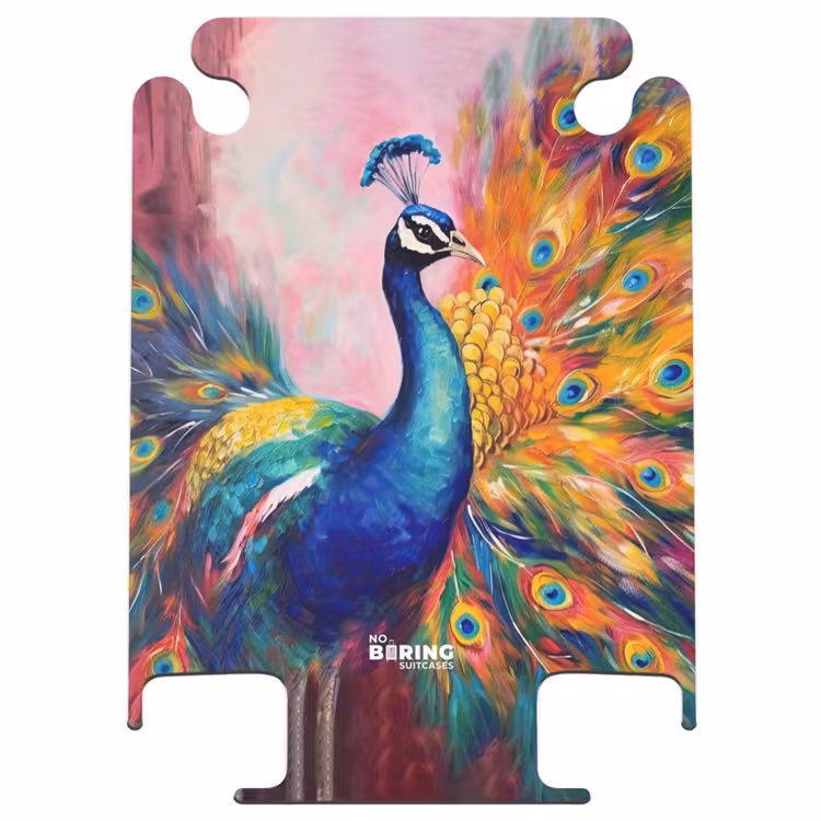 CaseSwap - Buntes Porträt eines Pfaus in Öl — 1