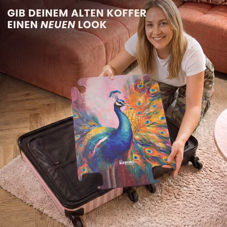 CaseSwap - Buntes Porträt eines Pfaus in Öl — 3